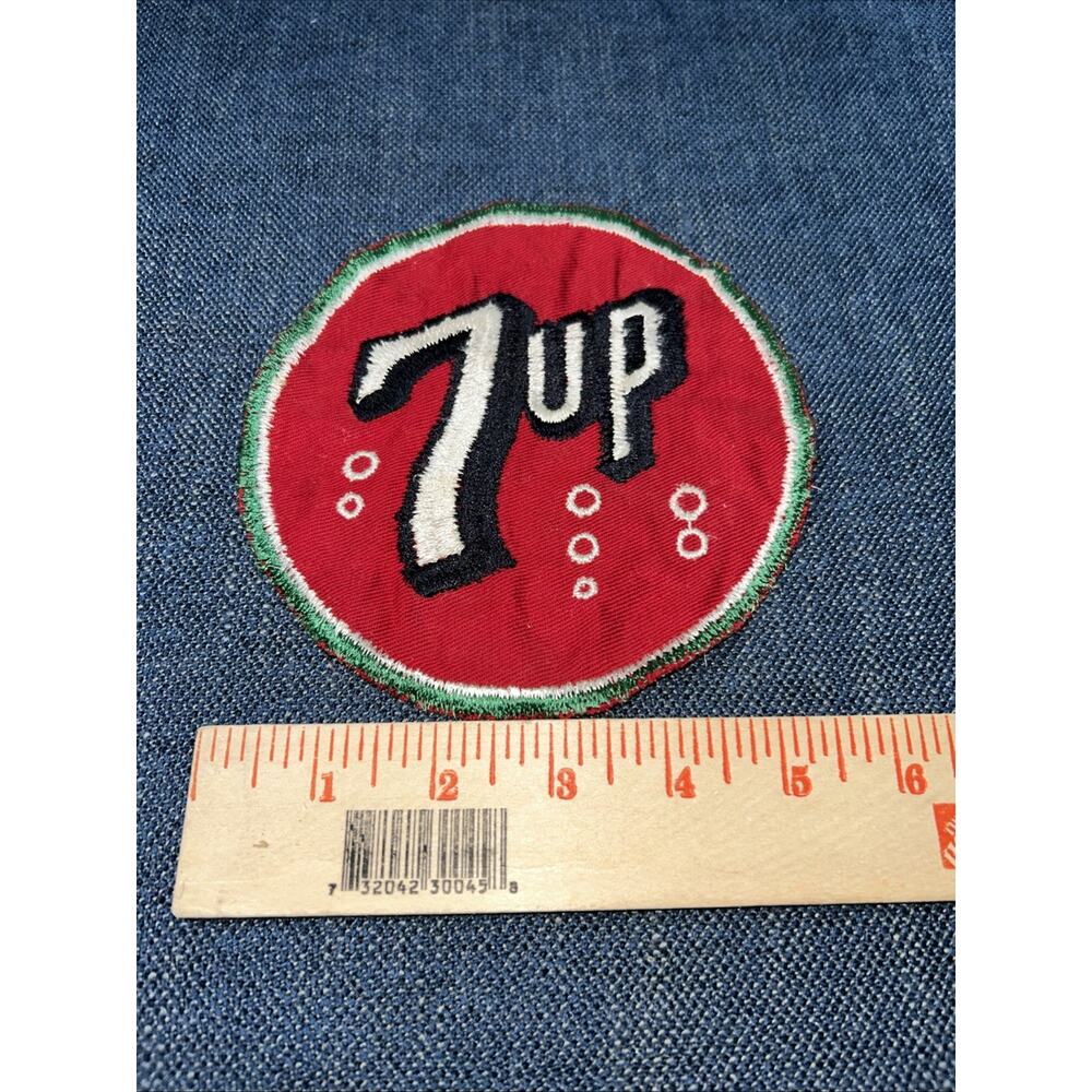 Embroidered Vintage Patch 7up Sew On 6” Round The Uncola